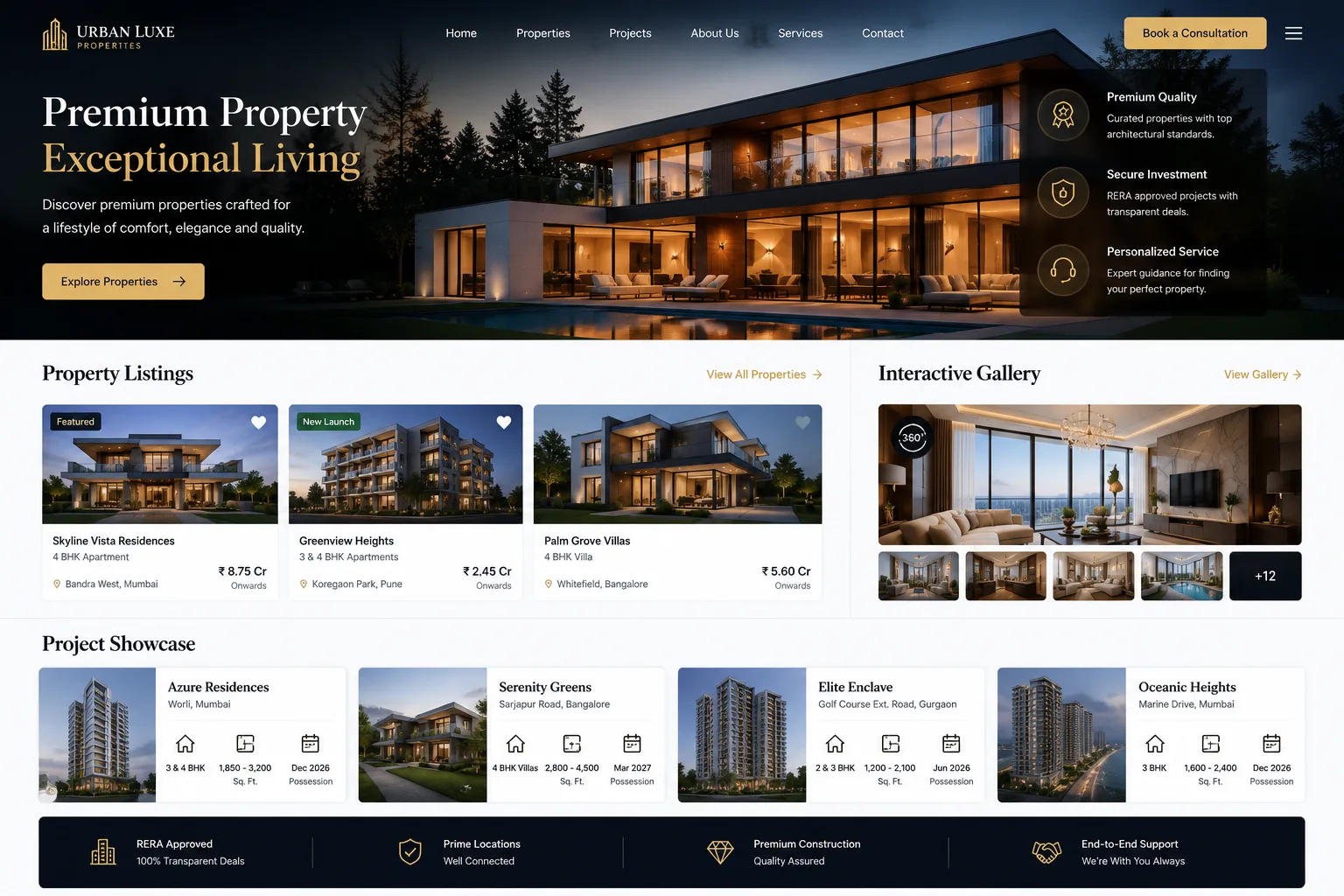 Premium Property Website